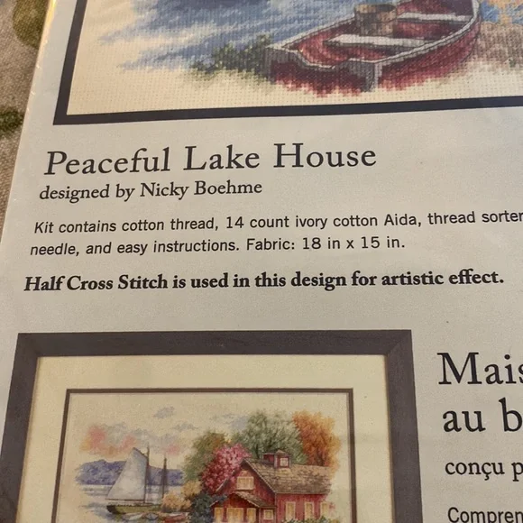 Dimensions Peaceful Lake House Kit by Nicky Boehme - Picture 4 of 4